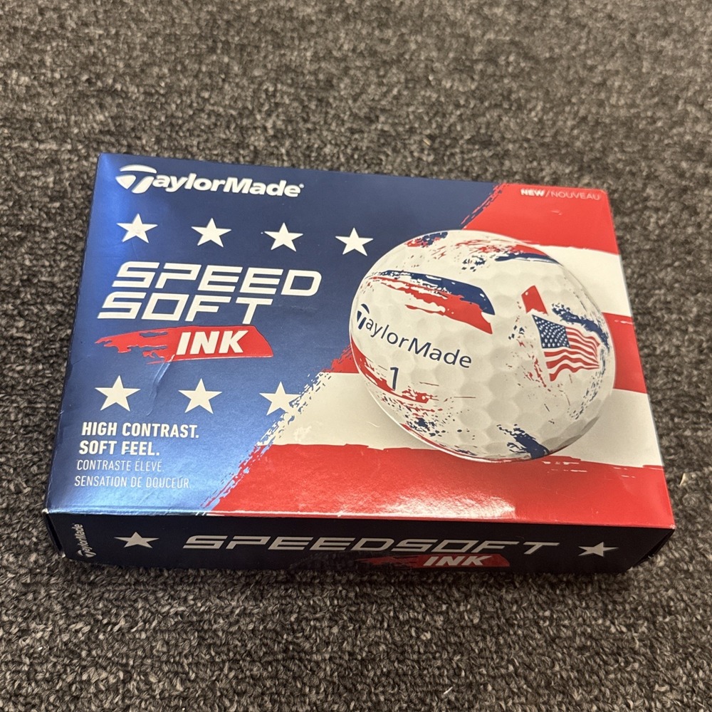 TaylorMade - Speed Soft Ink - USA - Golf Balls - 1 Dozen - New/ Sealed